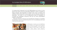 Desktop Screenshot of lamusiqueenlitterature.com